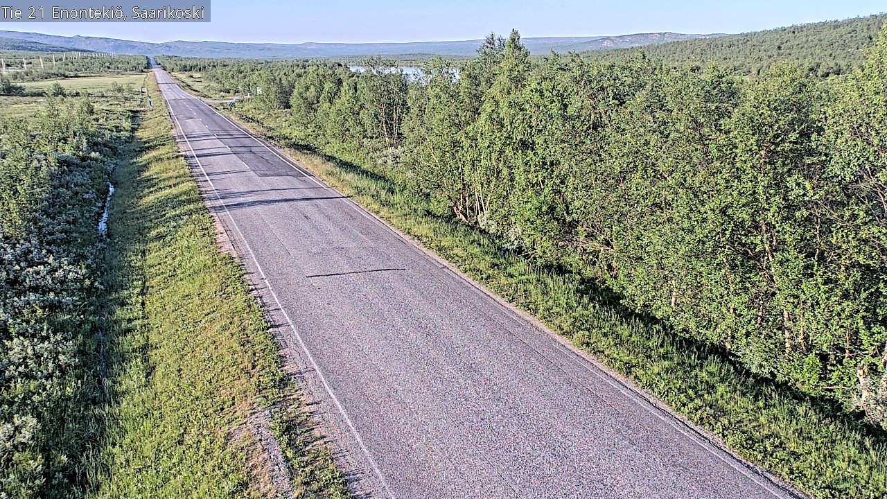 Weather Camera Image Väg 21 Enontekis, Saarikoski, Enontekiö, Lappi