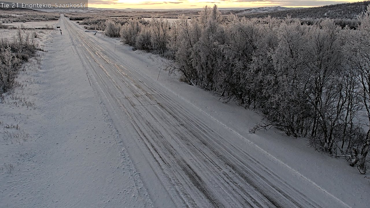 Weather Camera Image Väg 21 Enontekis, Saarikoski, Enontekiö, Lappi