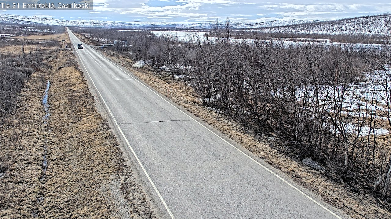 Weather Camera Image Väg 21 Enontekis, Saarikoski, Enontekiö, Lappi