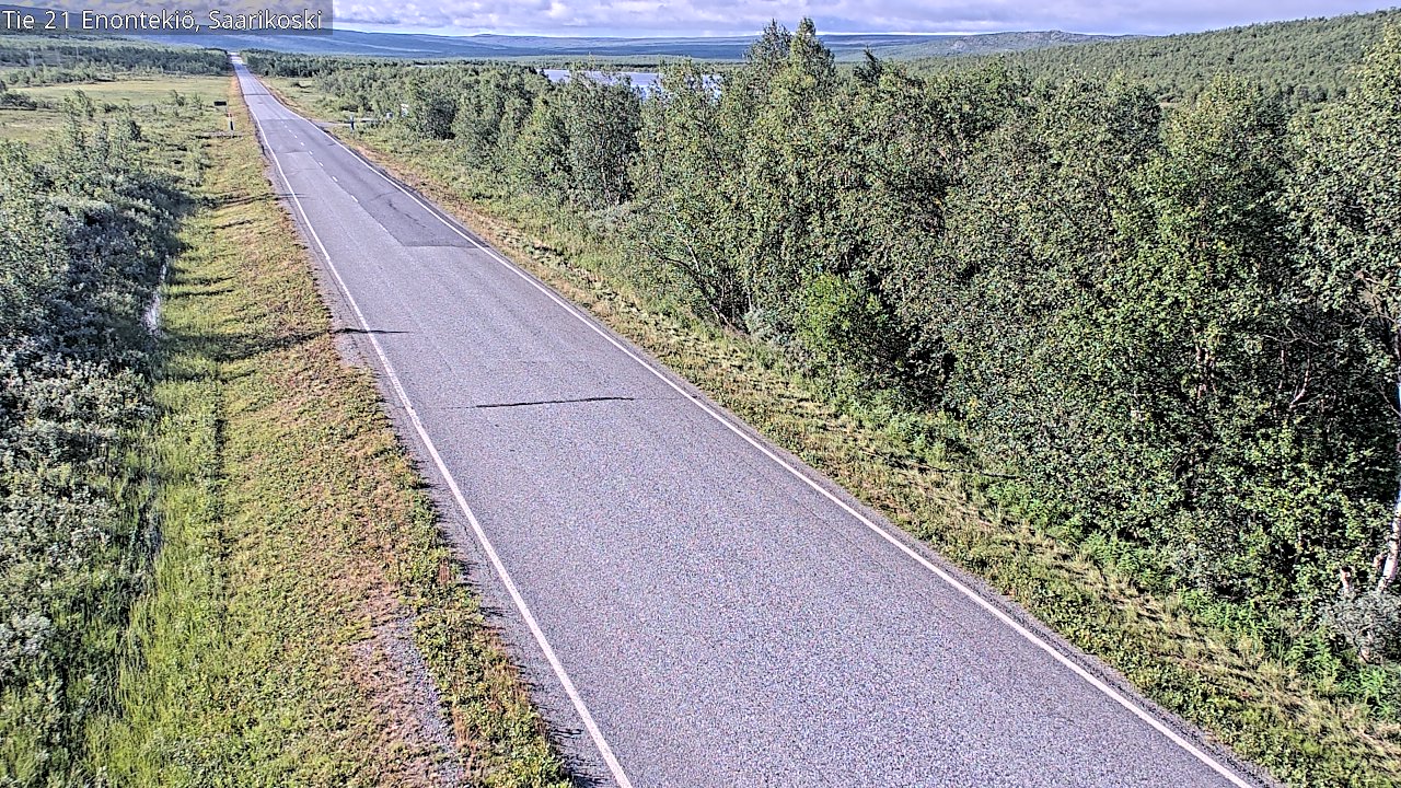 Weather Camera Image Väg 21 Enontekis, Saarikoski, Enontekiö, Lappi