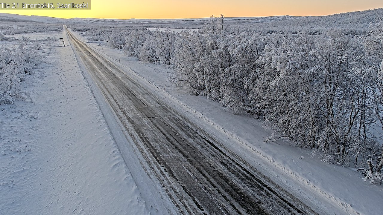 Weather Camera Image Road 21 Enontekiö, Saarikoski, Enontekiö, Lappi