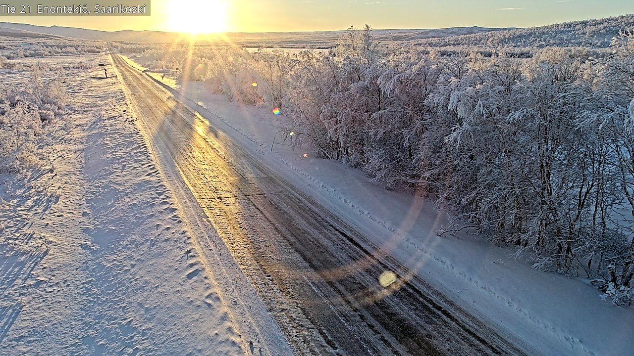 Kelikamerat Kuva Tie 21 Enontekiö, Saarikoski, Enontekiö, Lappi