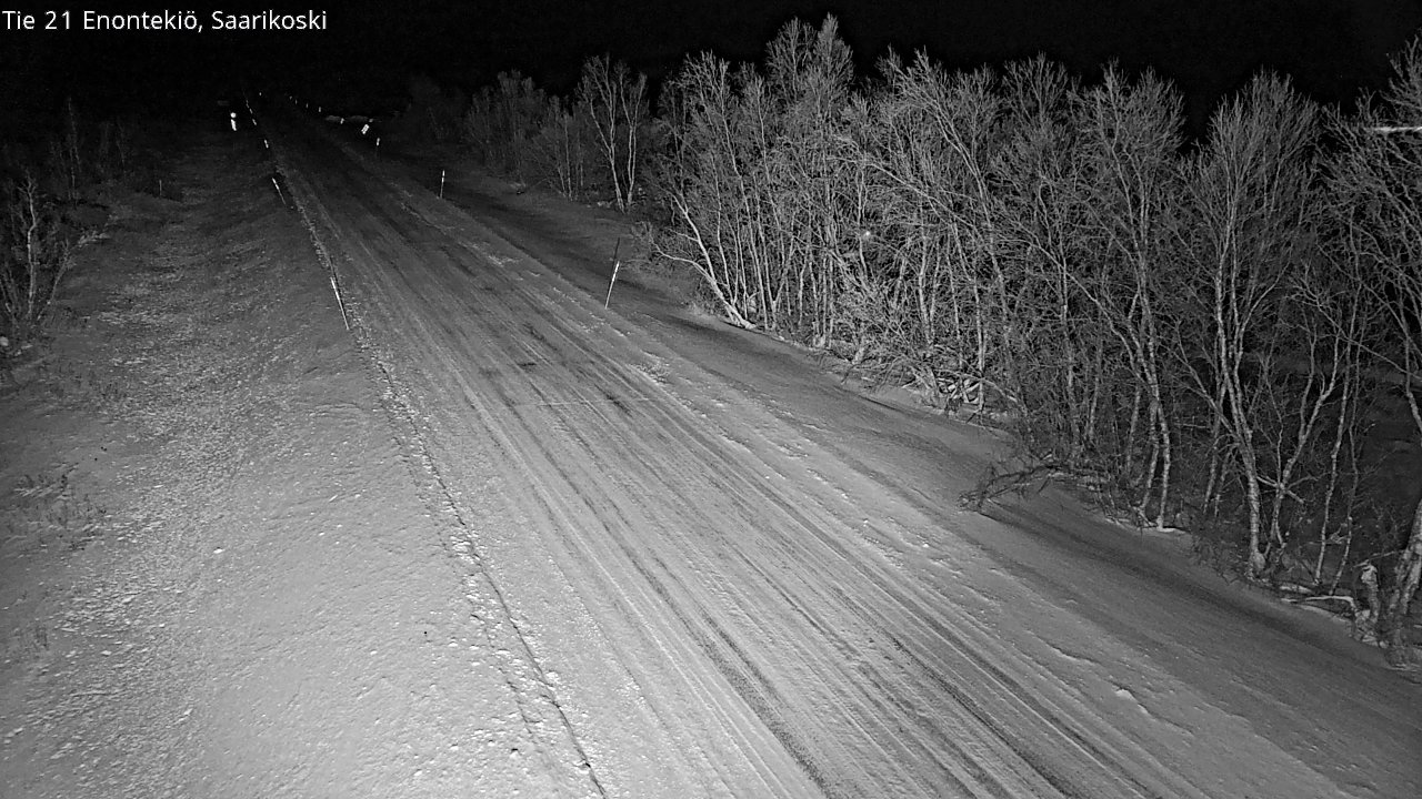 Weather Camera Image Väg 21 Enontekis, Saarikoski, Enontekiö, Lappi