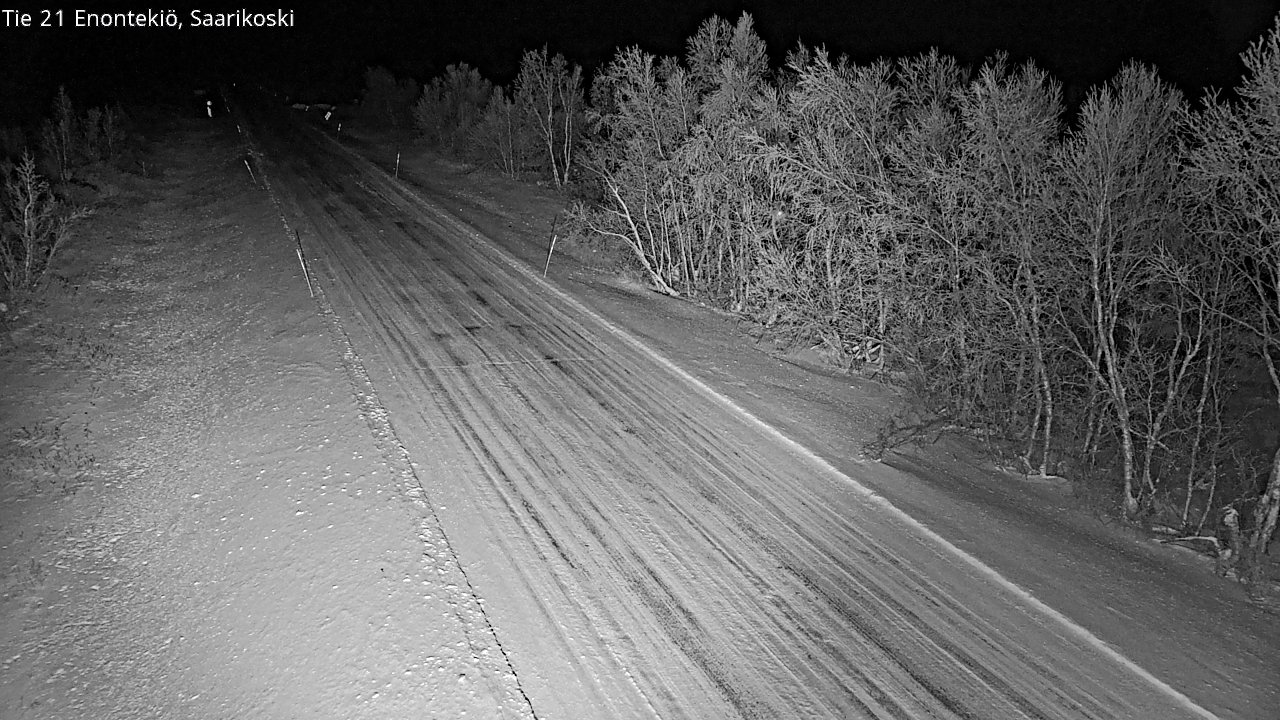 Weather Camera Image Väg 21 Enontekis, Saarikoski, Enontekiö, Lappi