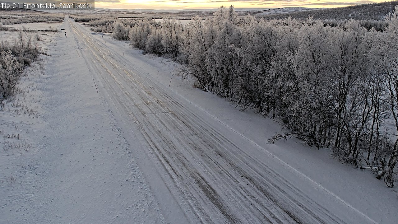 Weather Camera Image Road 21 Enontekiö, Saarikoski, Enontekiö, Lappi