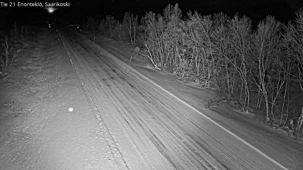 Weather Camera Image Väg 21 Enontekis, Saarikoski, Enontekiö, Lappi