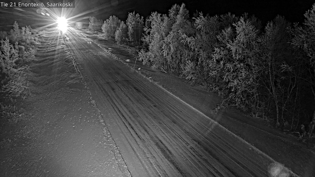 Weather Camera Image Väg 21 Enontekis, Saarikoski, Enontekiö, Lappi