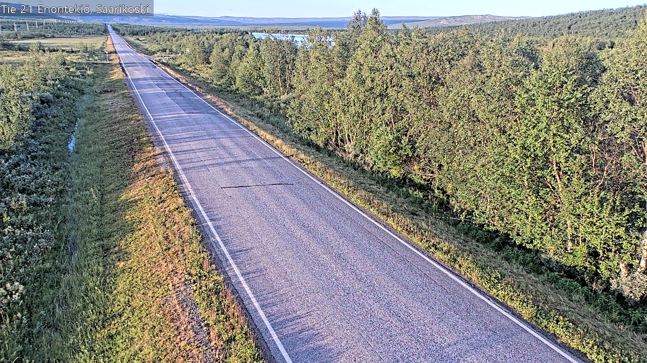 Weather Camera Image Väg 21 Enontekis, Saarikoski, Enontekiö, Lappi