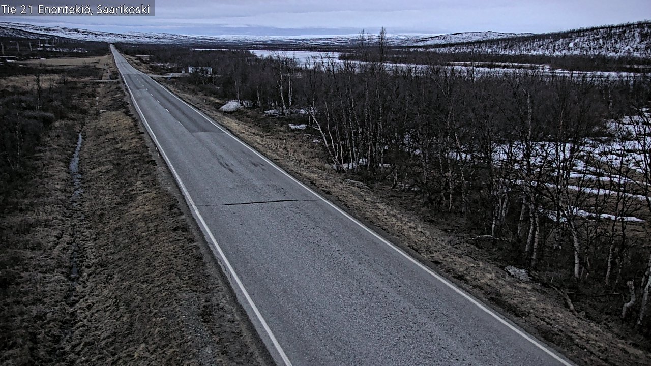 Kelikamerat Kuva Tie 21 Enontekiö, Saarikoski, Enontekiö, Lappi