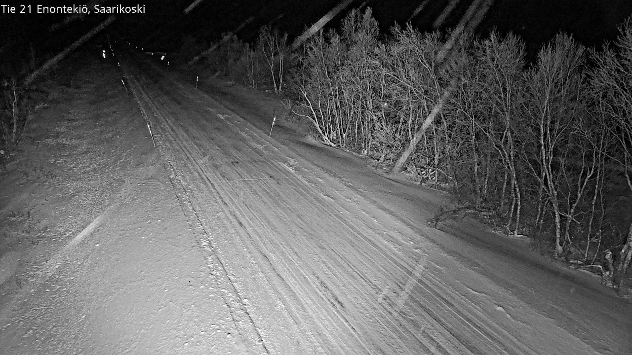 Weather Camera Image Väg 21 Enontekis, Saarikoski, Enontekiö, Lappi