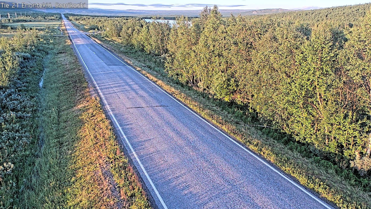Weather Camera Image Väg 21 Enontekis, Saarikoski, Enontekiö, Lappi