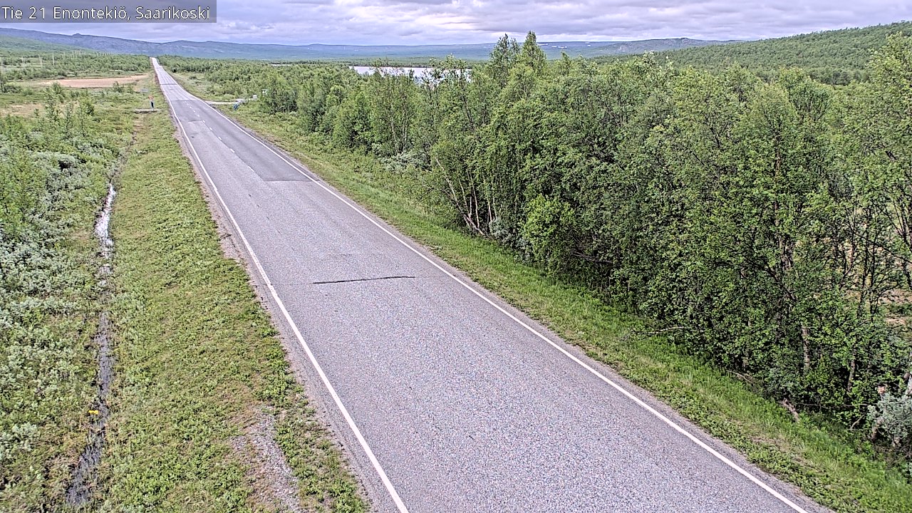 Weather Camera Image Road 21 Enontekiö, Saarikoski, Enontekiö, Lappi