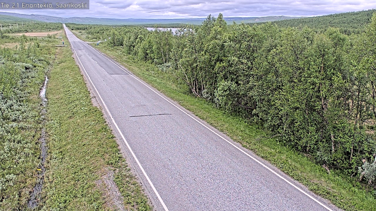 Weather Camera Image Road 21 Enontekiö, Saarikoski, Enontekiö, Lappi