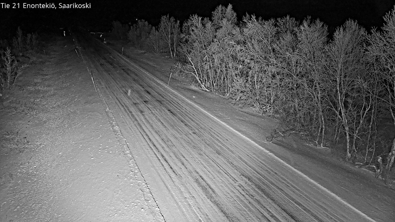 Weather Camera Image Väg 21 Enontekis, Saarikoski, Enontekiö, Lappi