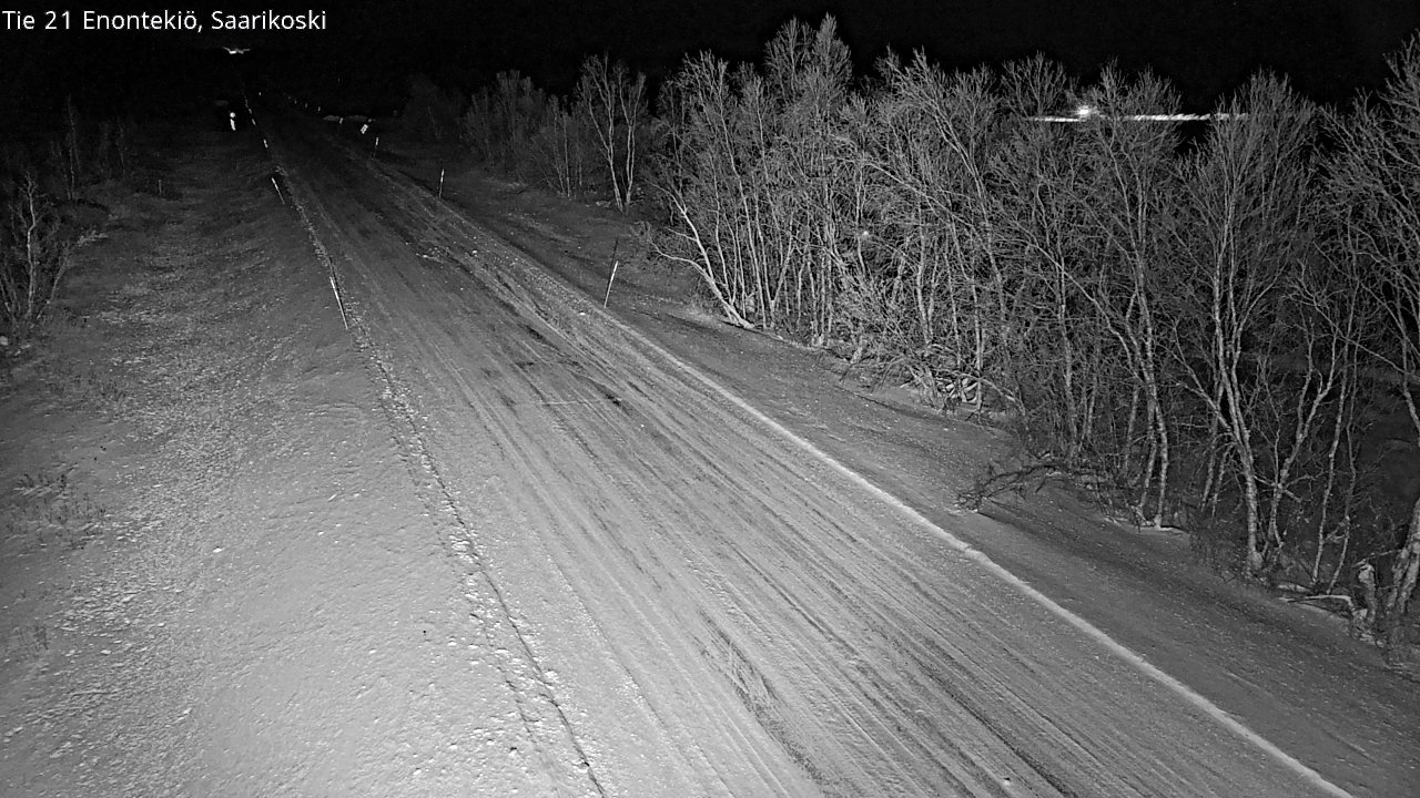 Weather Camera Image Väg 21 Enontekis, Saarikoski, Enontekiö, Lappi