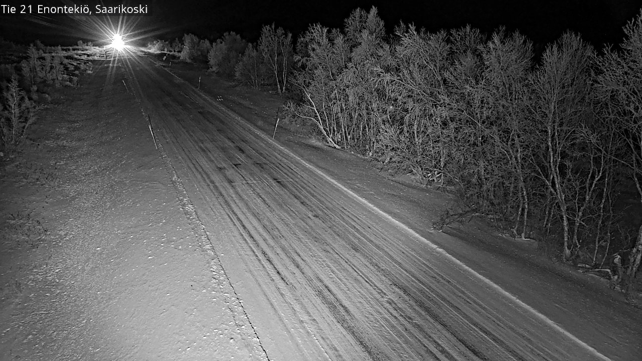 Weather Camera Image Väg 21 Enontekis, Saarikoski, Enontekiö, Lappi
