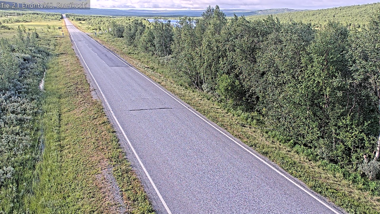 Weather Camera Image Väg 21 Enontekis, Saarikoski, Enontekiö, Lappi