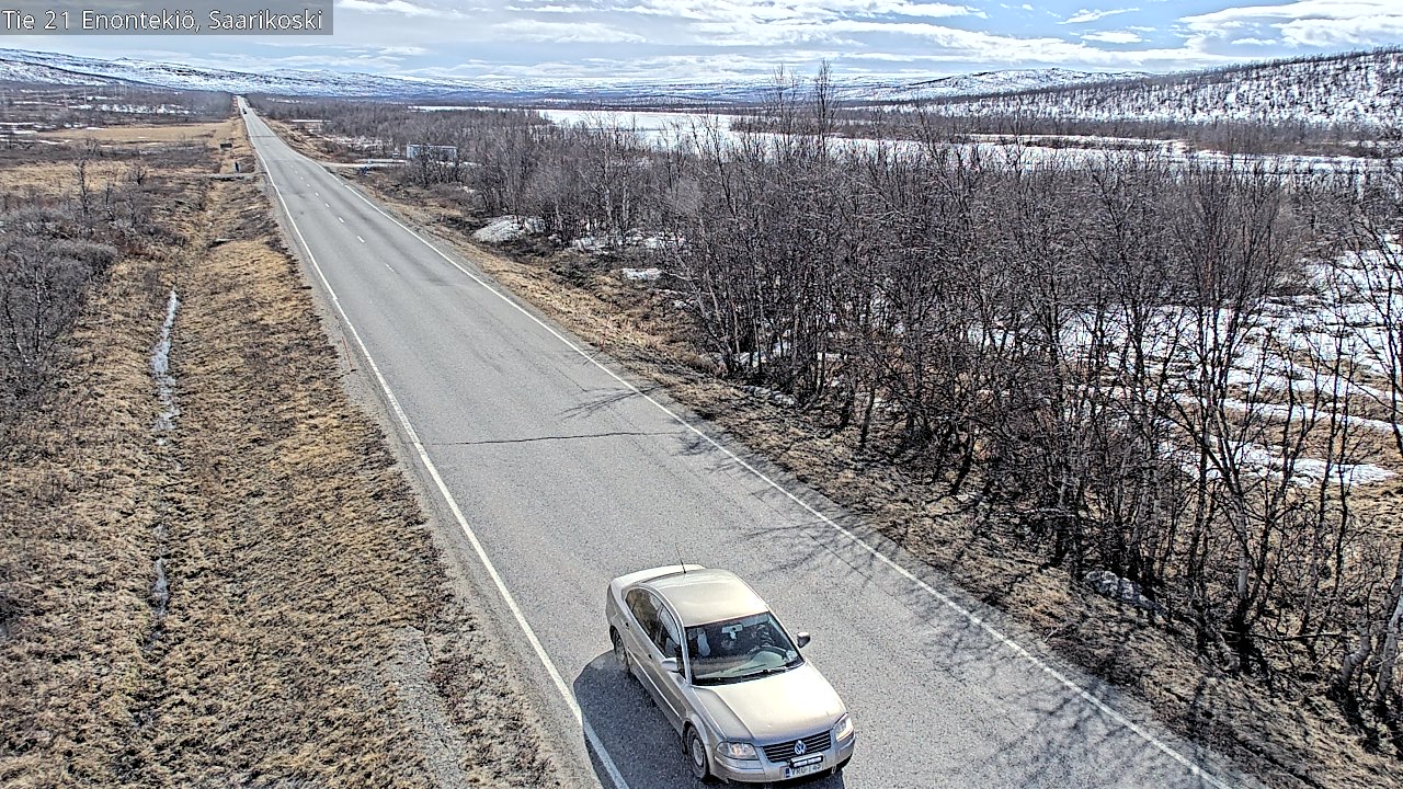Weather Camera Image Väg 21 Enontekis, Saarikoski, Enontekiö, Lappi