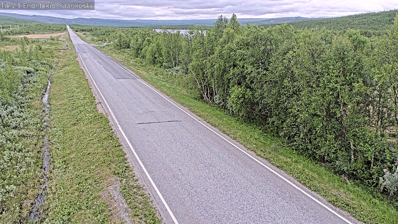 Weather Camera Image Road 21 Enontekiö, Saarikoski, Enontekiö, Lappi