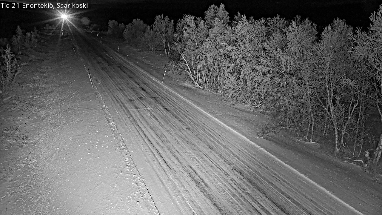 Weather Camera Image Väg 21 Enontekis, Saarikoski, Enontekiö, Lappi