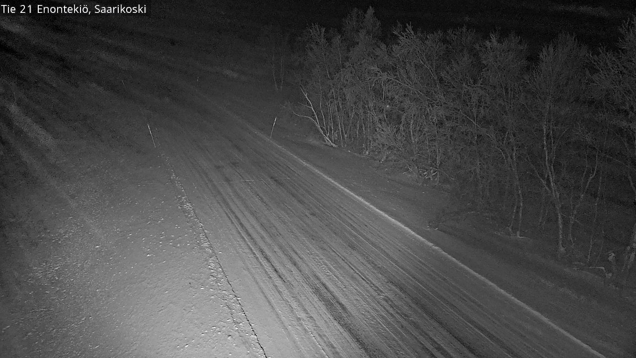 Weather Camera Image Väg 21 Enontekis, Saarikoski, Enontekiö, Lappi