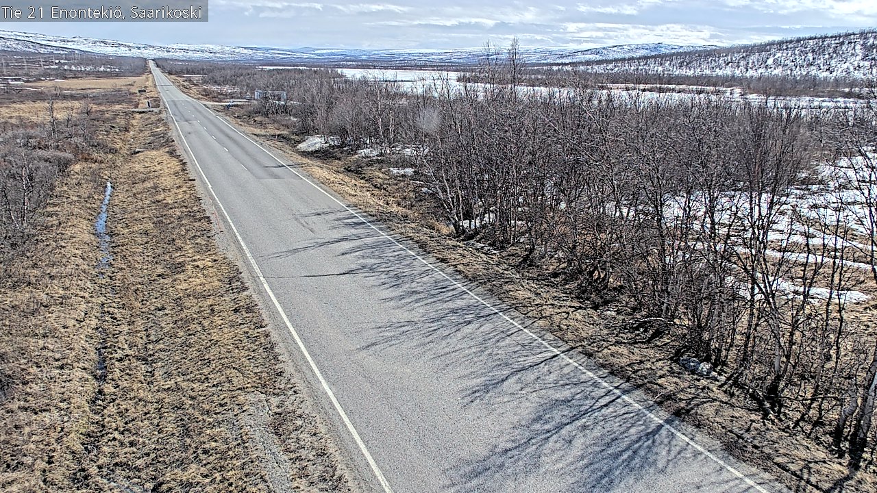 Weather Camera Image Väg 21 Enontekis, Saarikoski, Enontekiö, Lappi