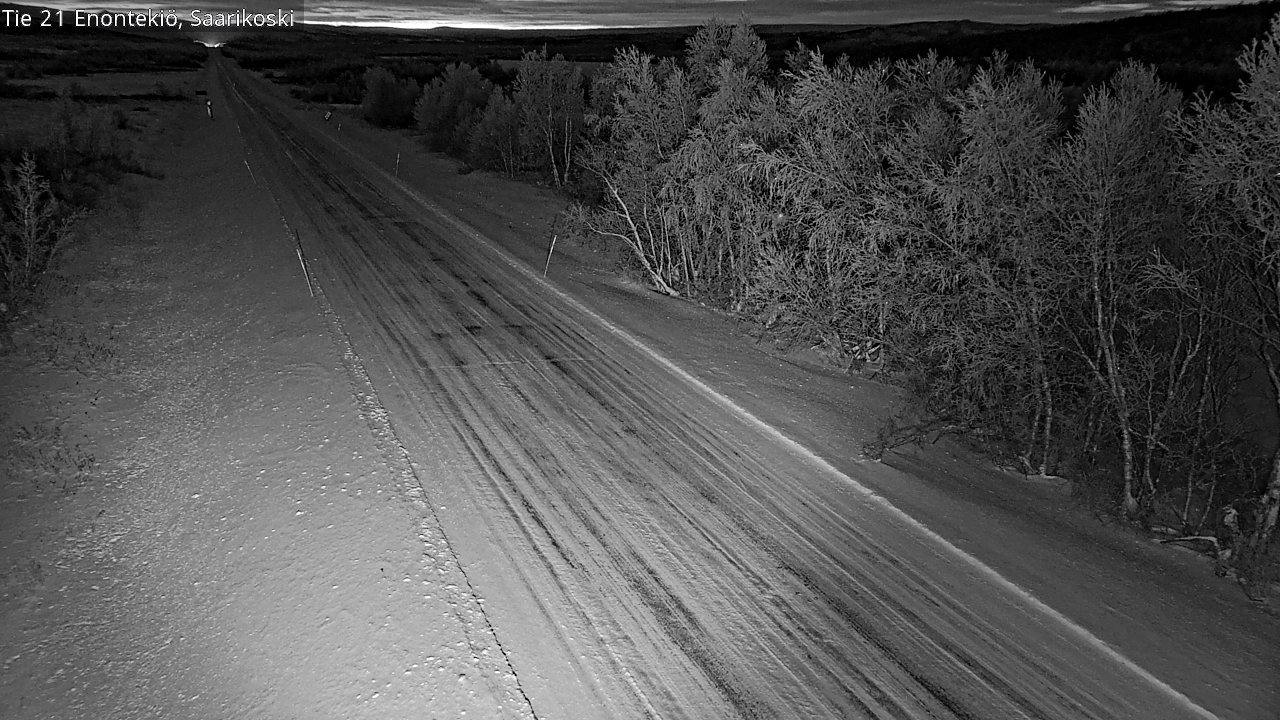 Weather Camera Image Väg 21 Enontekis, Saarikoski, Enontekiö, Lappi