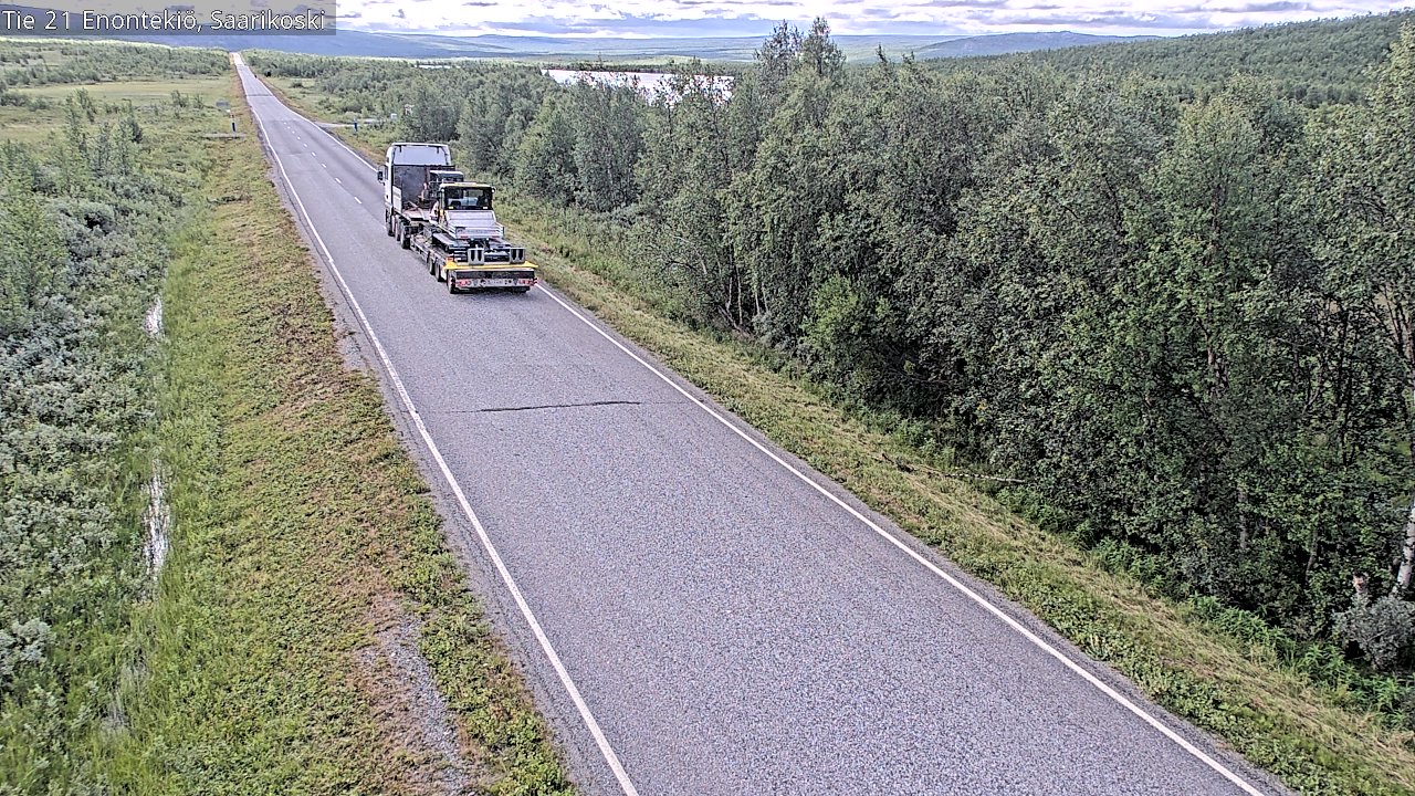 Weather Camera Image Road 21 Enontekiö, Saarikoski, Enontekiö, Lappi