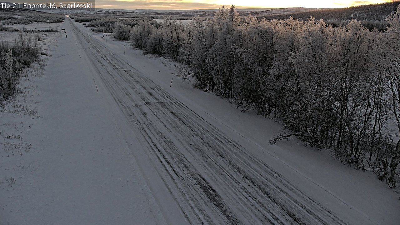 Weather Camera Image Road 21 Enontekiö, Saarikoski, Enontekiö, Lappi