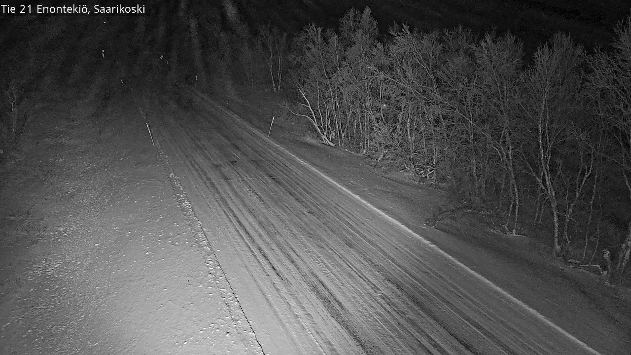 Weather Camera Image Väg 21 Enontekis, Saarikoski, Enontekiö, Lappi