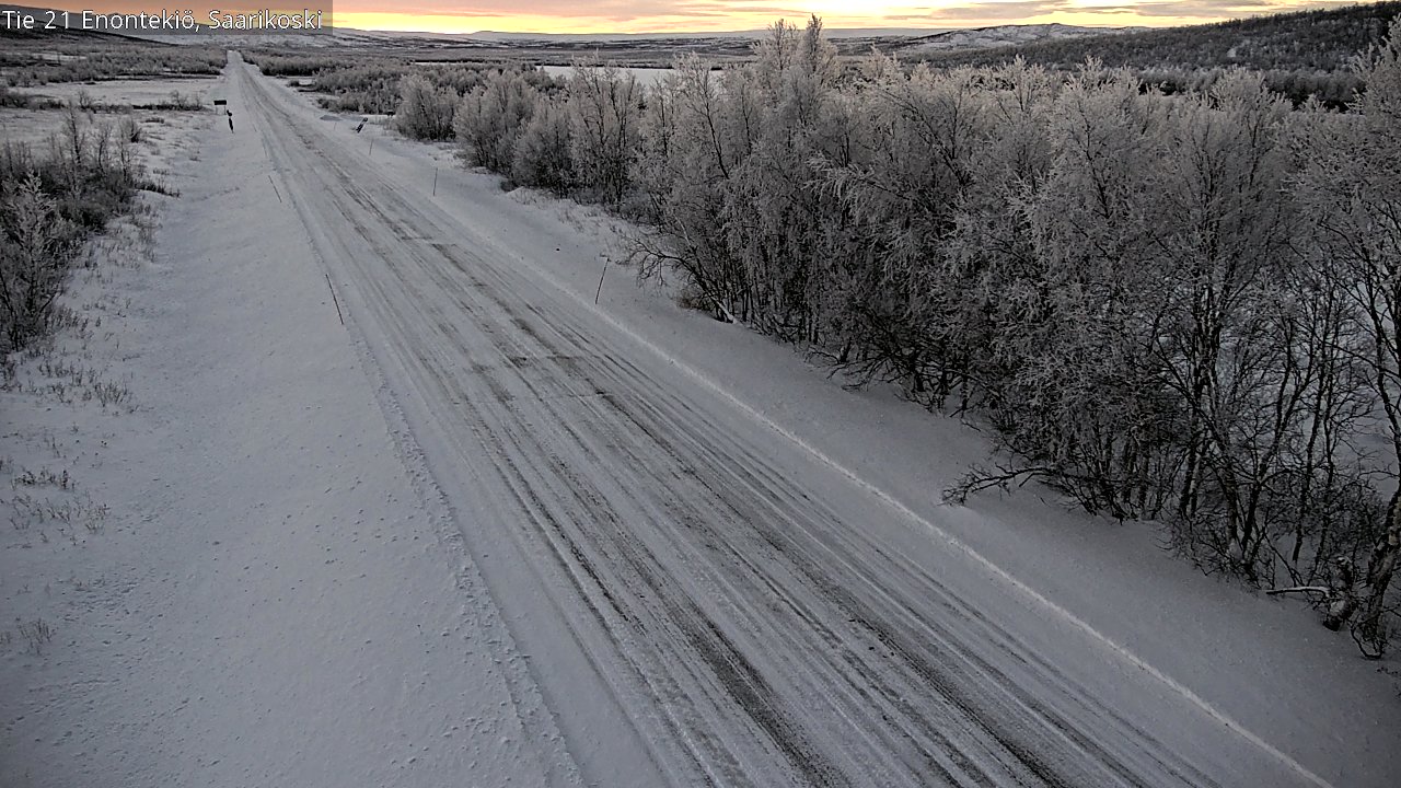 Weather Camera Image Väg 21 Enontekis, Saarikoski, Enontekiö, Lappi