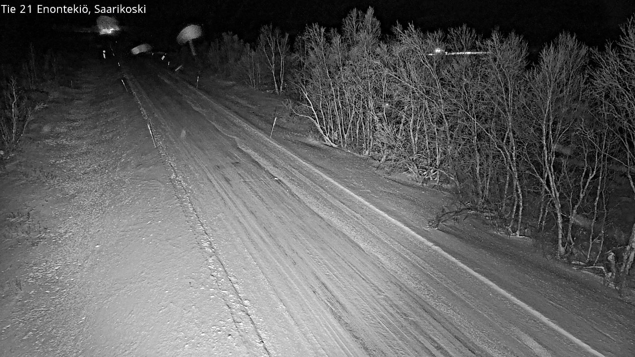 Weather Camera Image Väg 21 Enontekis, Saarikoski, Enontekiö, Lappi