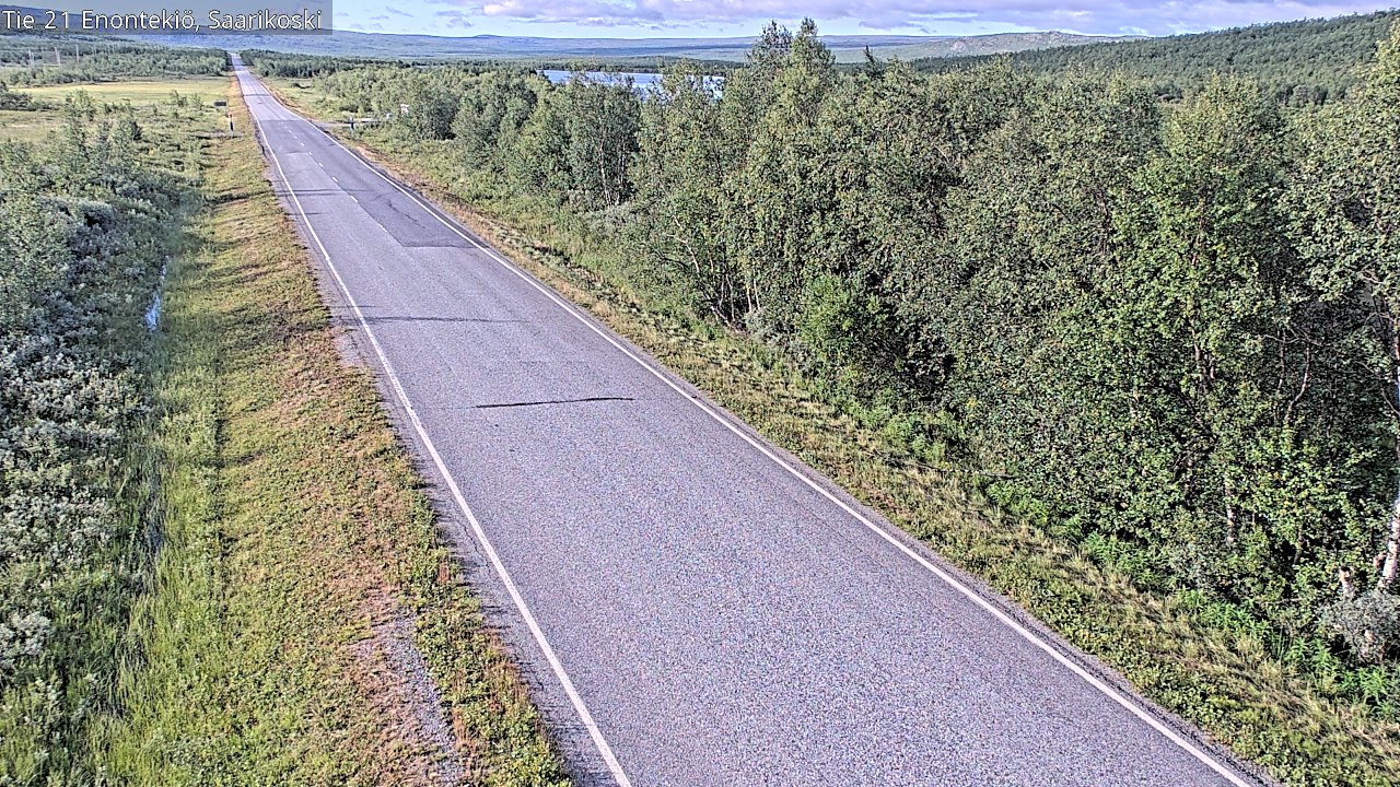 Weather Camera Image Väg 21 Enontekis, Saarikoski, Enontekiö, Lappi