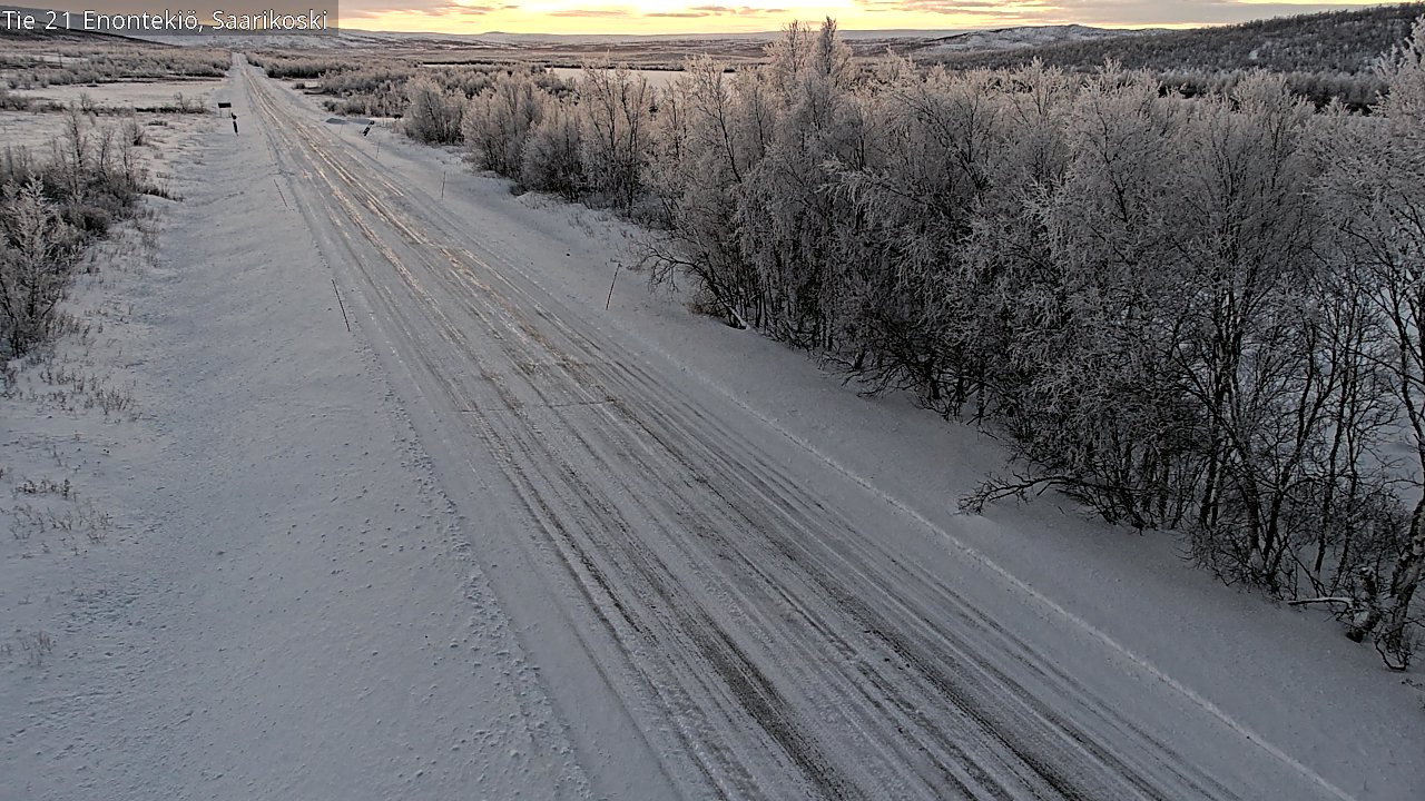 Weather Camera Image Väg 21 Enontekis, Saarikoski, Enontekiö, Lappi