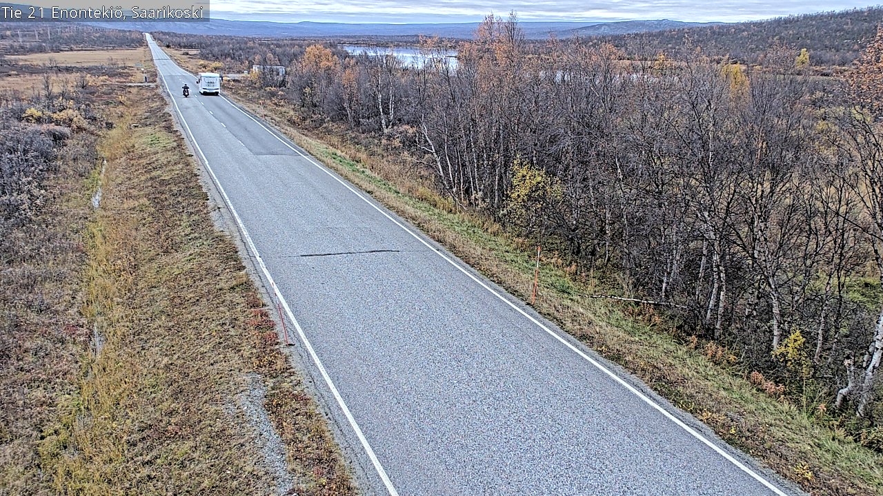 Weather Camera Image Road 21 Enontekiö, Saarikoski, Enontekiö, Lappi
