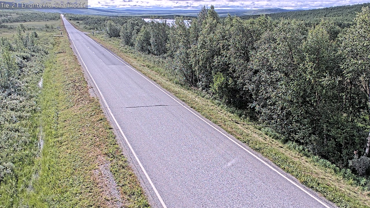 Weather Camera Image Väg 21 Enontekis, Saarikoski, Enontekiö, Lappi