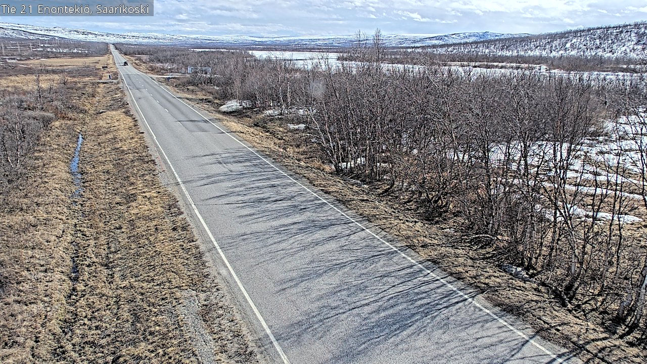 Weather Camera Image Väg 21 Enontekis, Saarikoski, Enontekiö, Lappi