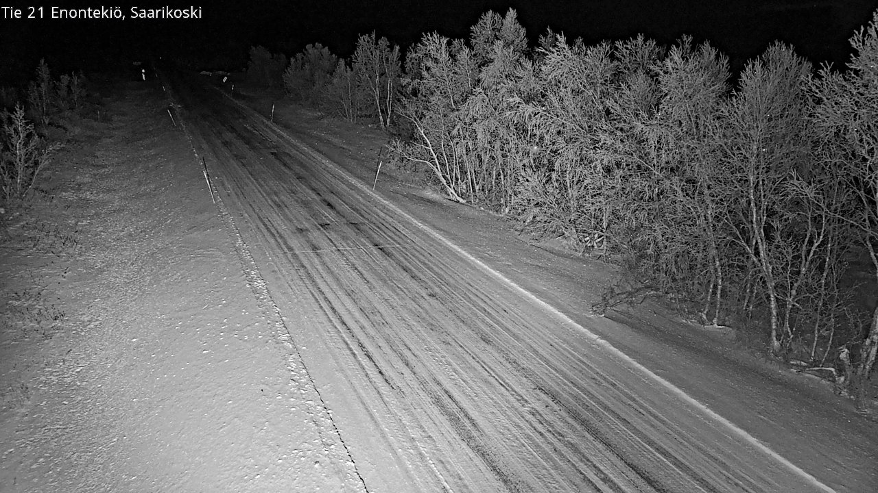 Weather Camera Image Väg 21 Enontekis, Saarikoski, Enontekiö, Lappi