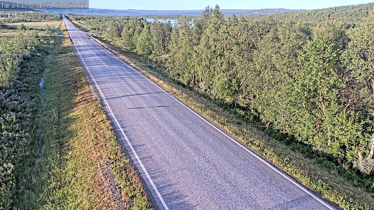 Weather Camera Image Väg 21 Enontekis, Saarikoski, Enontekiö, Lappi