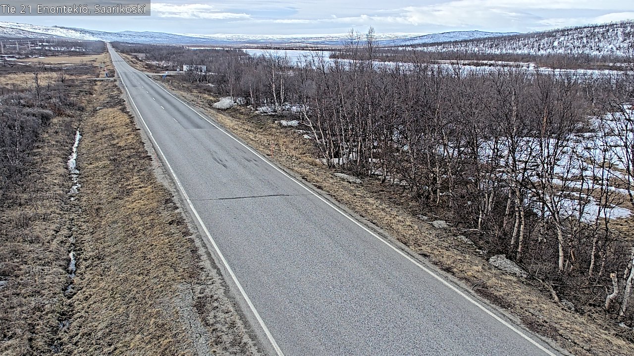 Weather Camera Image Väg 21 Enontekis, Saarikoski, Enontekiö, Lappi