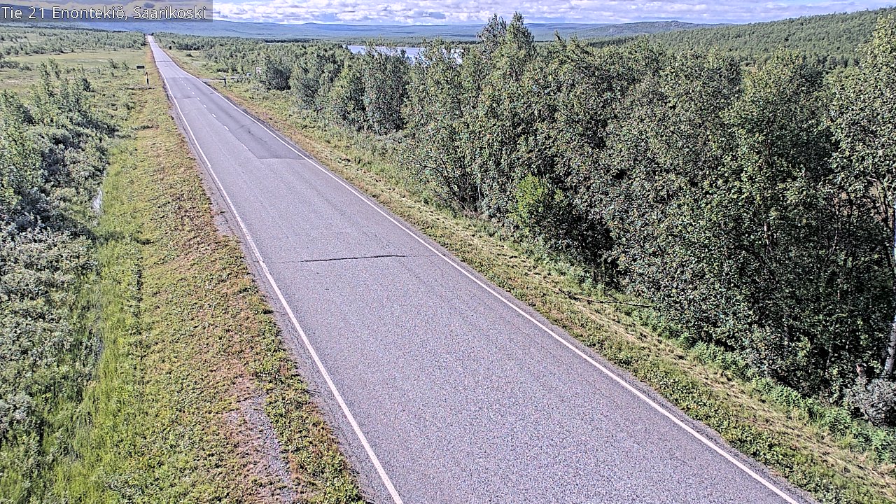 Weather Camera Image Road 21 Enontekiö, Saarikoski, Enontekiö, Lappi