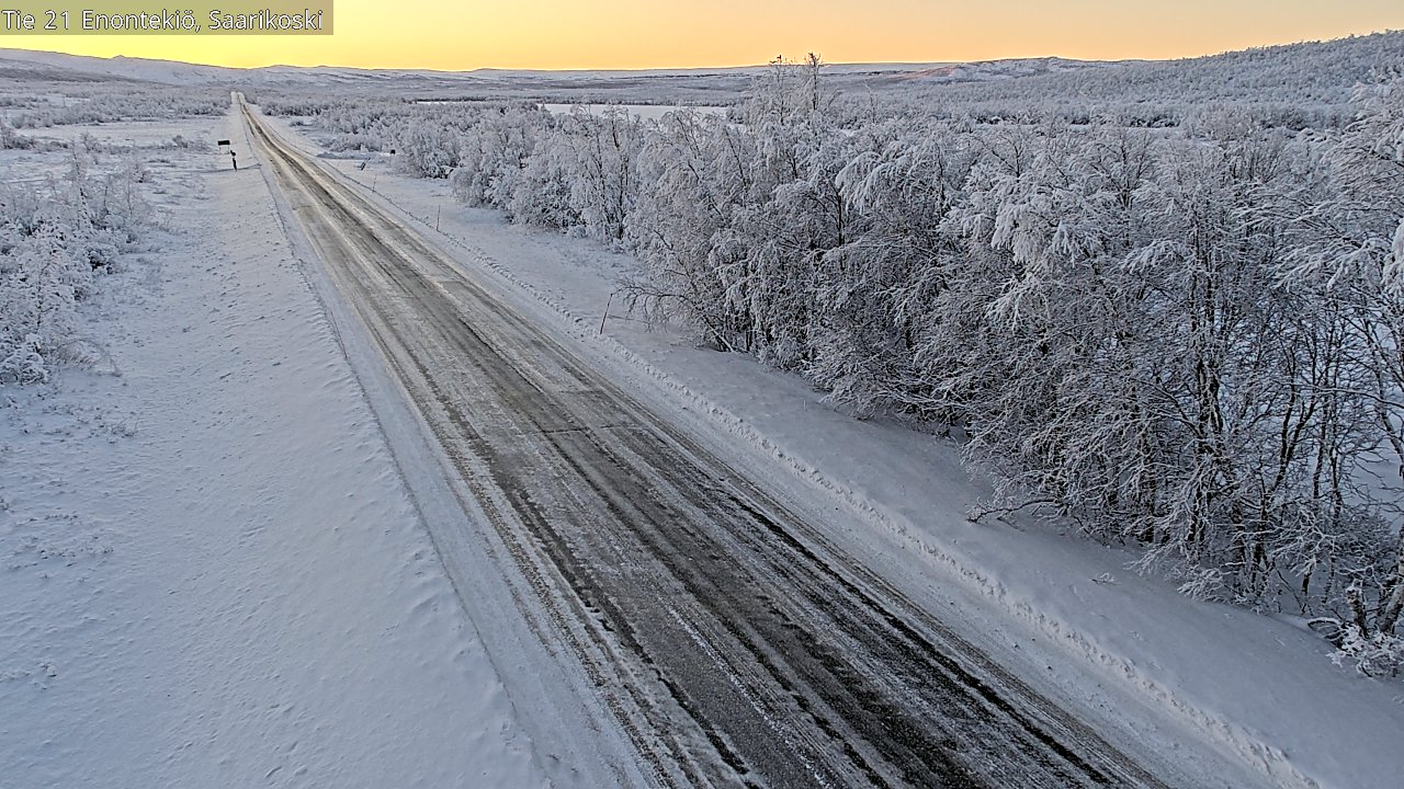 Weather Camera Image Road 21 Enontekiö, Saarikoski, Enontekiö, Lappi