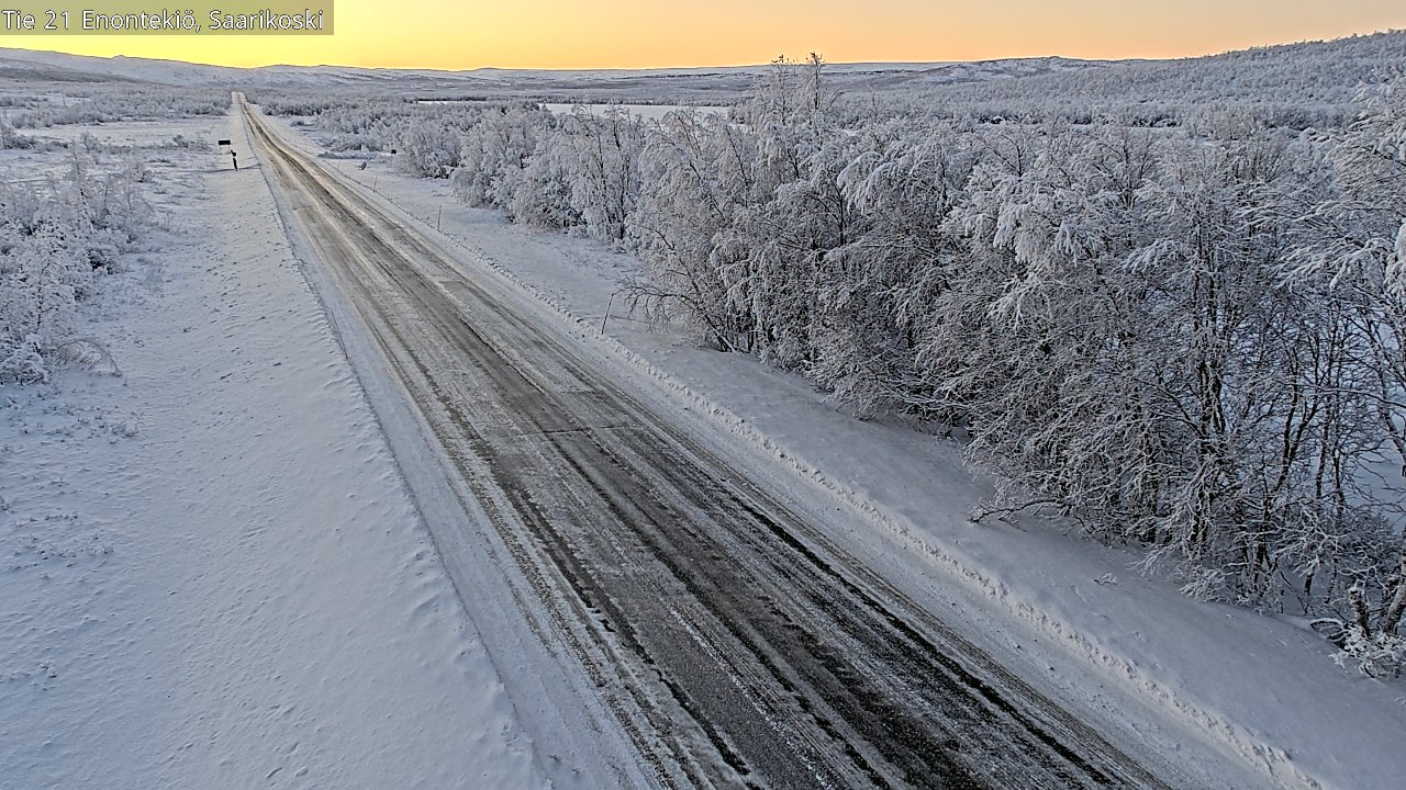 Weather Camera Image Road 21 Enontekiö, Saarikoski, Enontekiö, Lappi