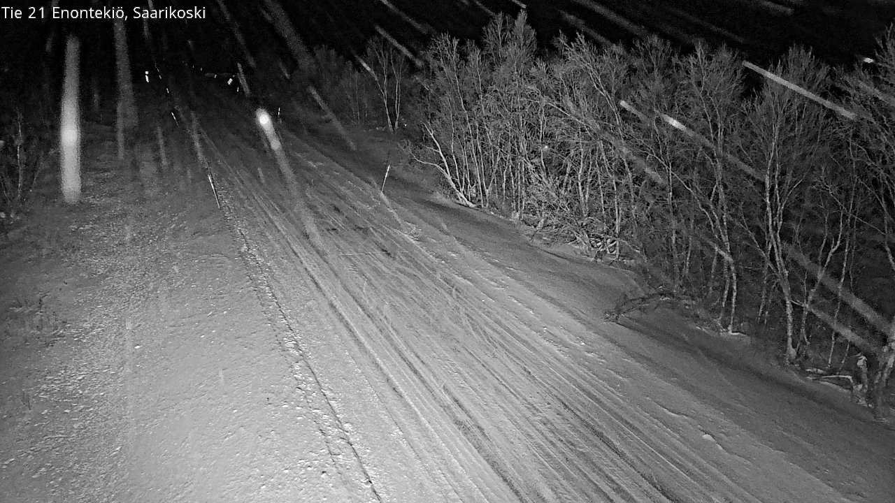 Weather Camera Image Väg 21 Enontekis, Saarikoski, Enontekiö, Lappi