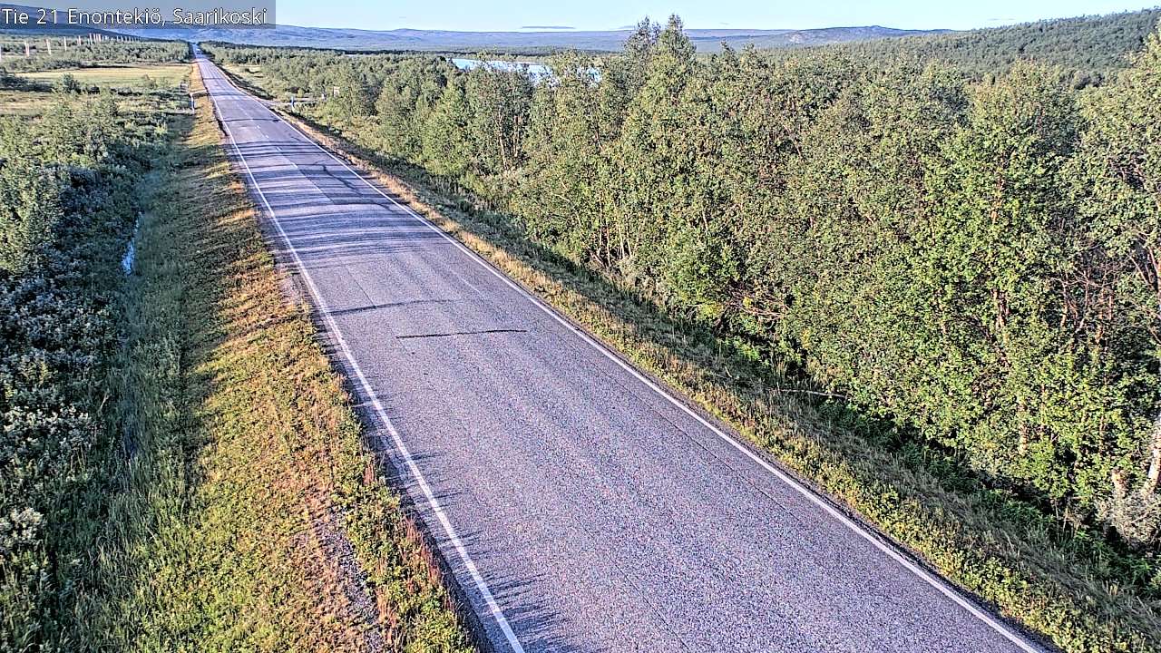 Weather Camera Image Väg 21 Enontekis, Saarikoski, Enontekiö, Lappi