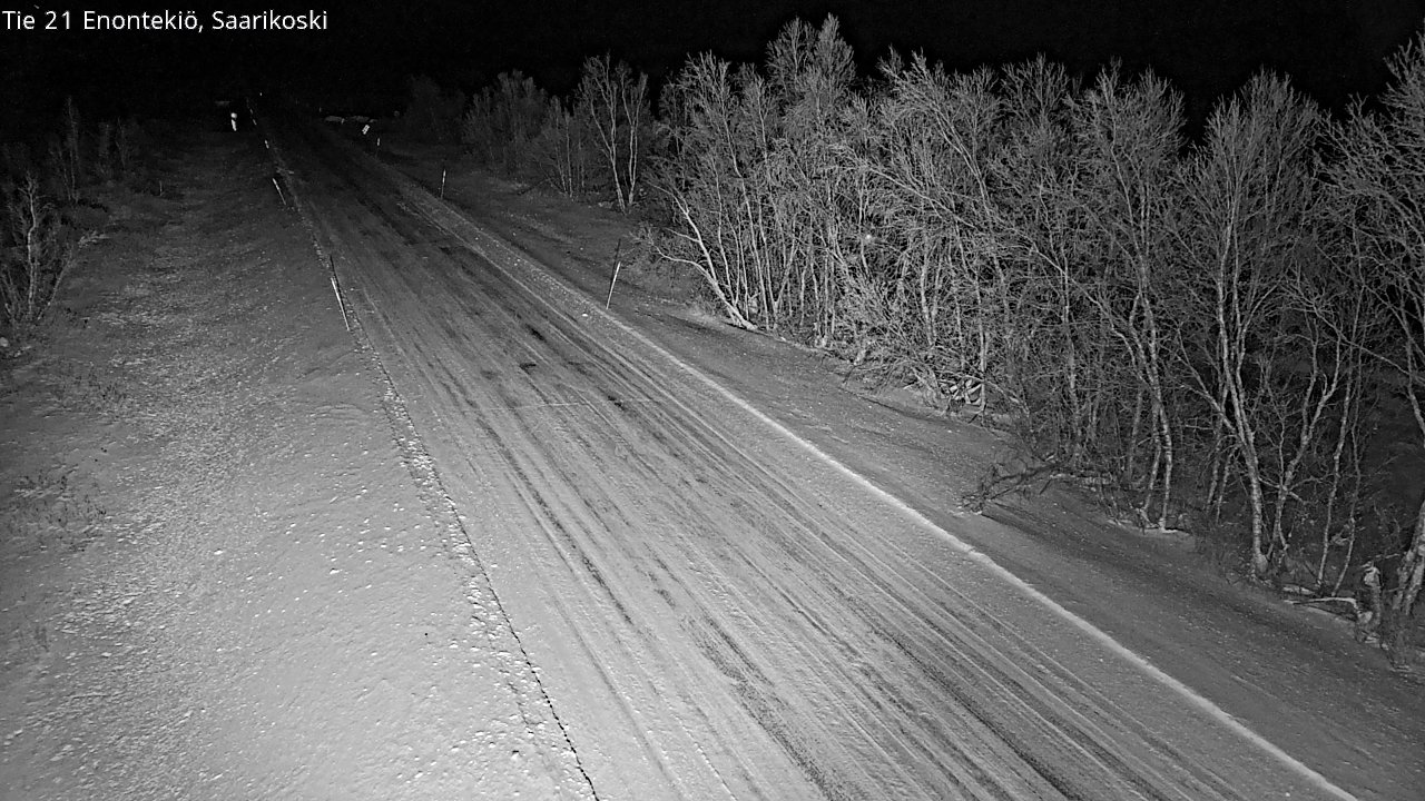 Weather Camera Image Väg 21 Enontekis, Saarikoski, Enontekiö, Lappi