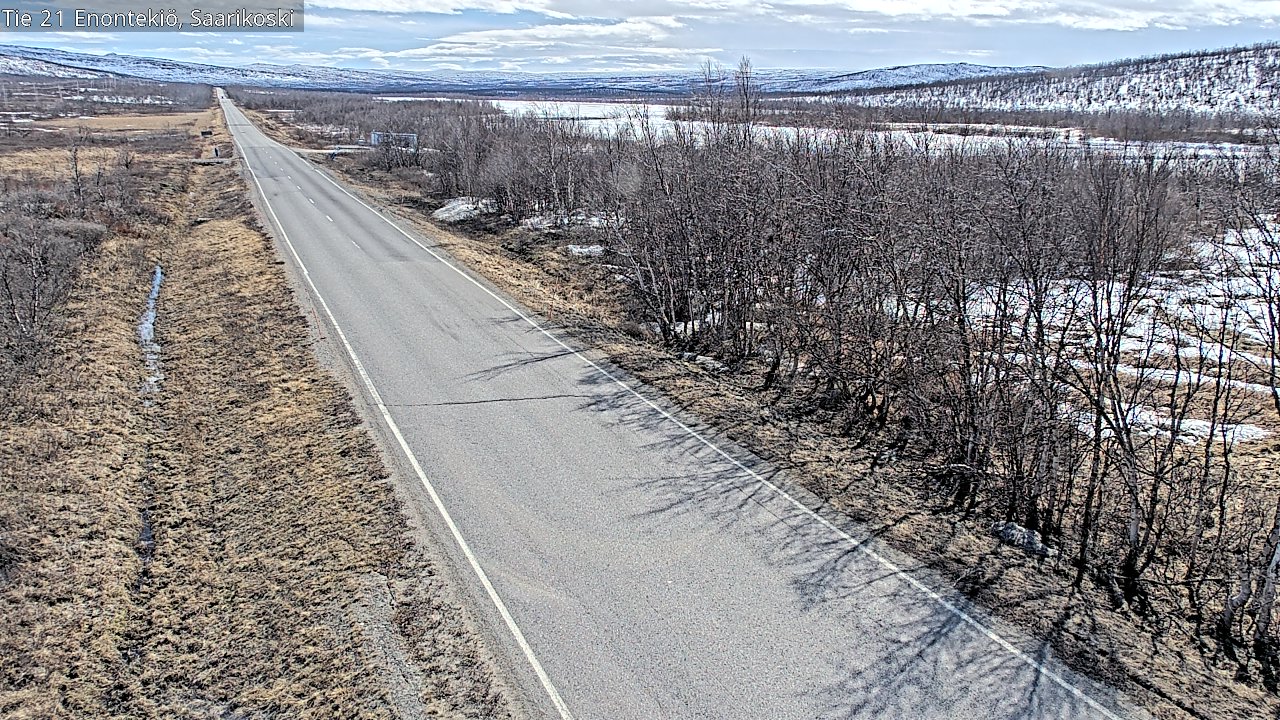 Weather Camera Image Väg 21 Enontekis, Saarikoski, Enontekiö, Lappi