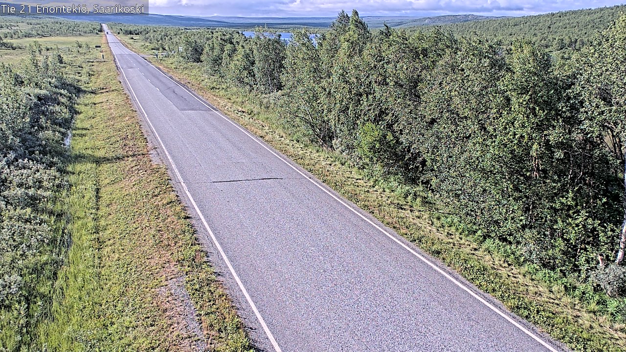 Weather Camera Image Väg 21 Enontekis, Saarikoski, Enontekiö, Lappi