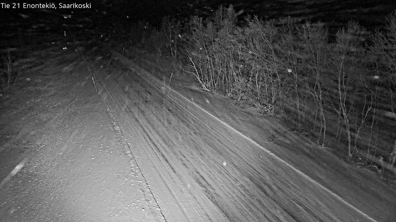 Weather Camera Image Väg 21 Enontekis, Saarikoski, Enontekiö, Lappi