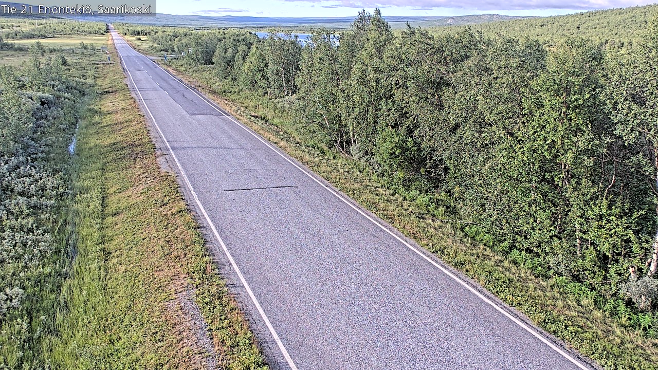 Weather Camera Image Väg 21 Enontekis, Saarikoski, Enontekiö, Lappi